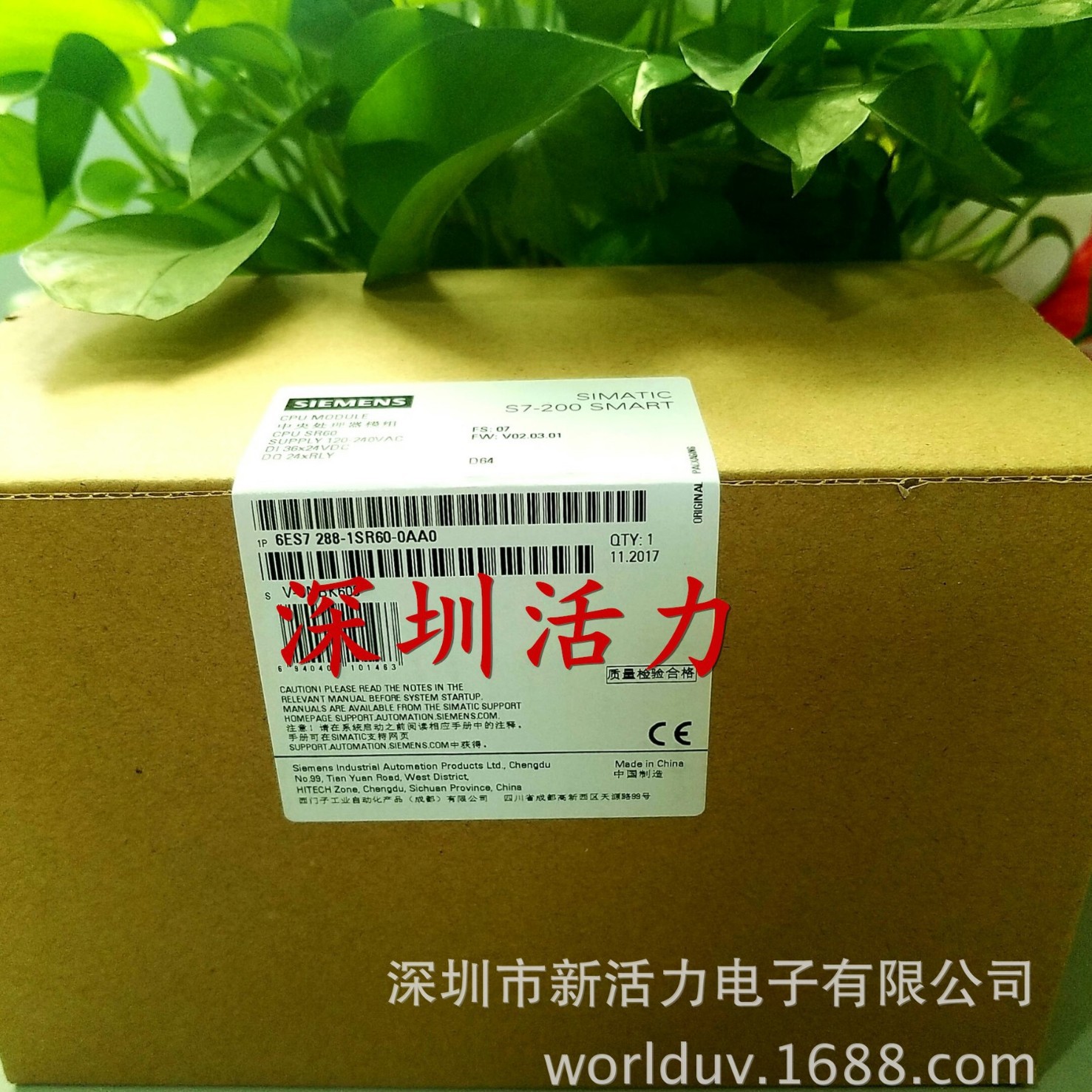 ������ȫ��ԭװ��ƷS7-200SMART CPU 6ES7 288-1SR60-0AA0 �ֻ�