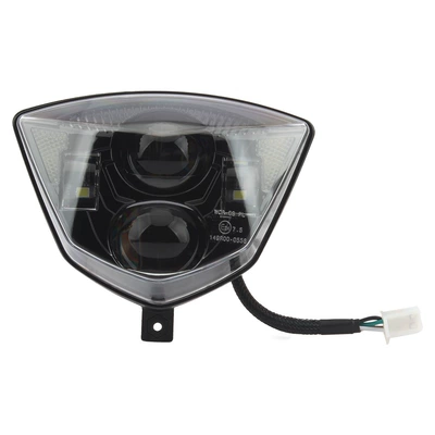 GAS double round convex mirror LED headlight motorcycle EC 250 250F 300F EX 300 off-road motorcycle lamp wick (Motorcycle headlights, headlights) - hl139-double-round-convex-mirror-wick
