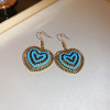 Fashionable earrings, universal set, light luxury style, wholesale