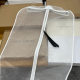 Organza Breathable Clothes Dust Cover Pearlescent White Fur Mink Coat Storage Bag High-grade Ribbon Hanging Pocket