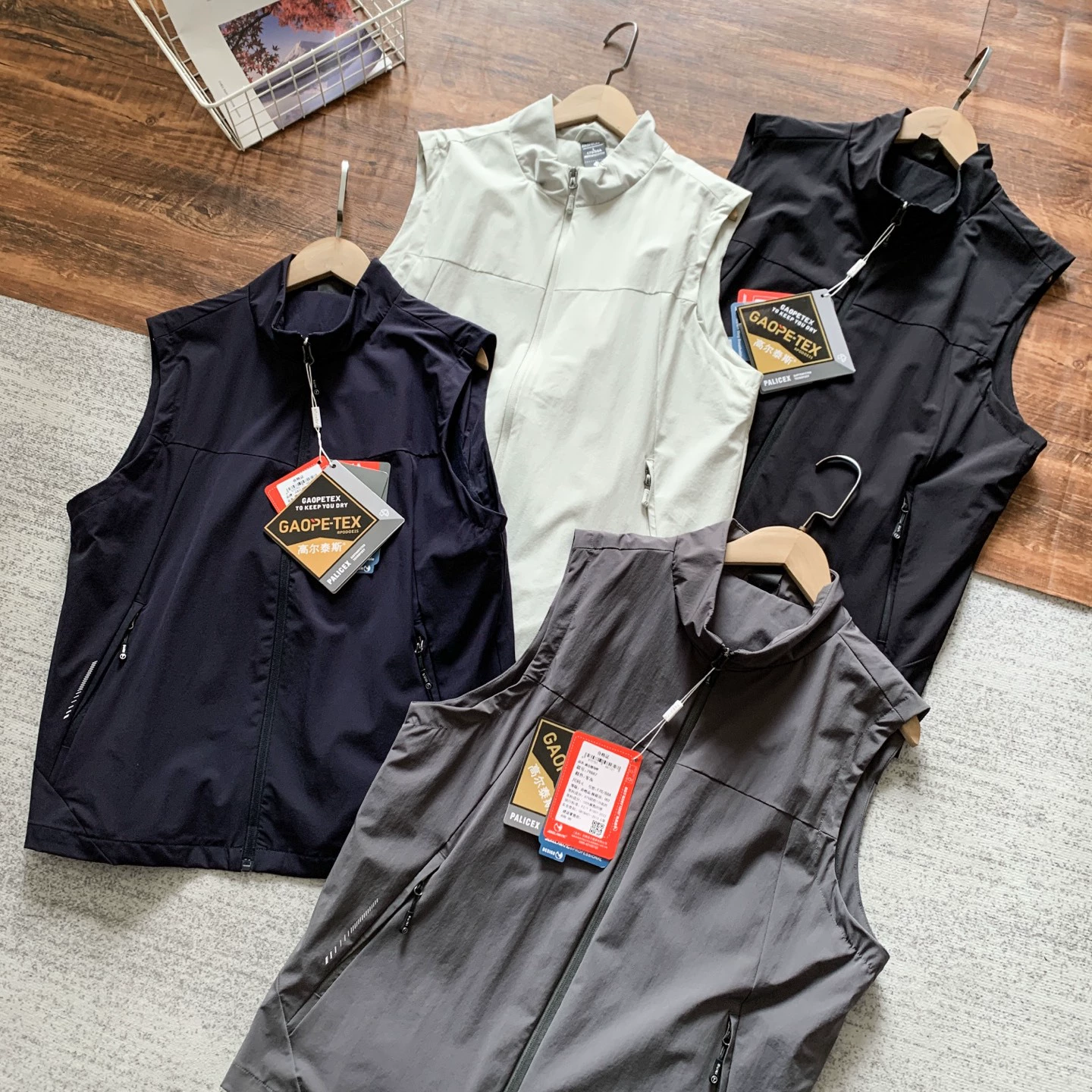 Мужские уединенные жилет быстрорепроницаемые эластичные ветрозащитные жилет 6742