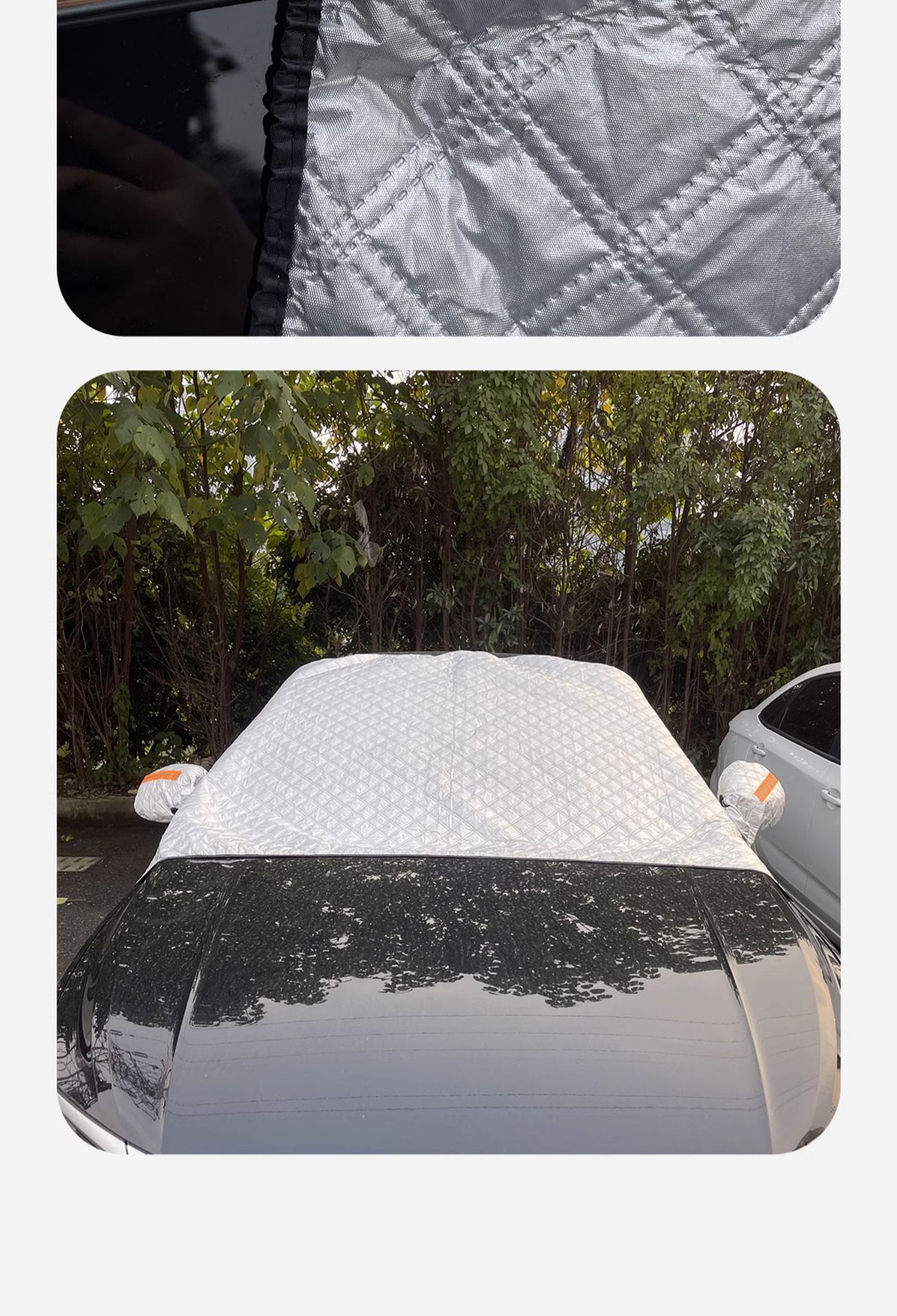 Car Front Windshield Sunshade, Heat Insulation Sunshade Curtain, Sunshade Cover, Light-Blocking Curtain, Car Cover, Snow Shield