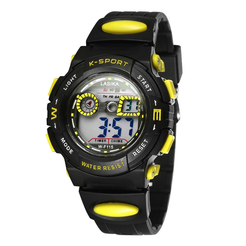 Student Electronic Watch, Waterproof, Shock-Resistant, Multi-Functional Sports Watch, New Equipment for the Start of School, Running Student Alarm Clock
