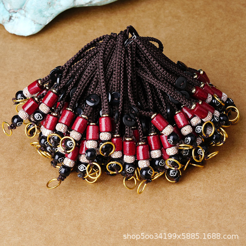 Creative woven hanging diy rope Xiangyun rope key chain pendant accessories men and women car lanyard accessories small gifts