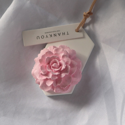Mother's Day Fashion Creative Gift Carnation Diffuser Stone Perfume Diffuser Car Pendant 