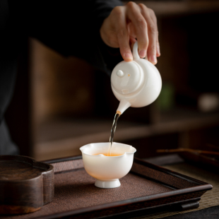 Sheep fat jade porcelain wholesale personal home master cup Dehua white porcelain hat tea cup single tea cup