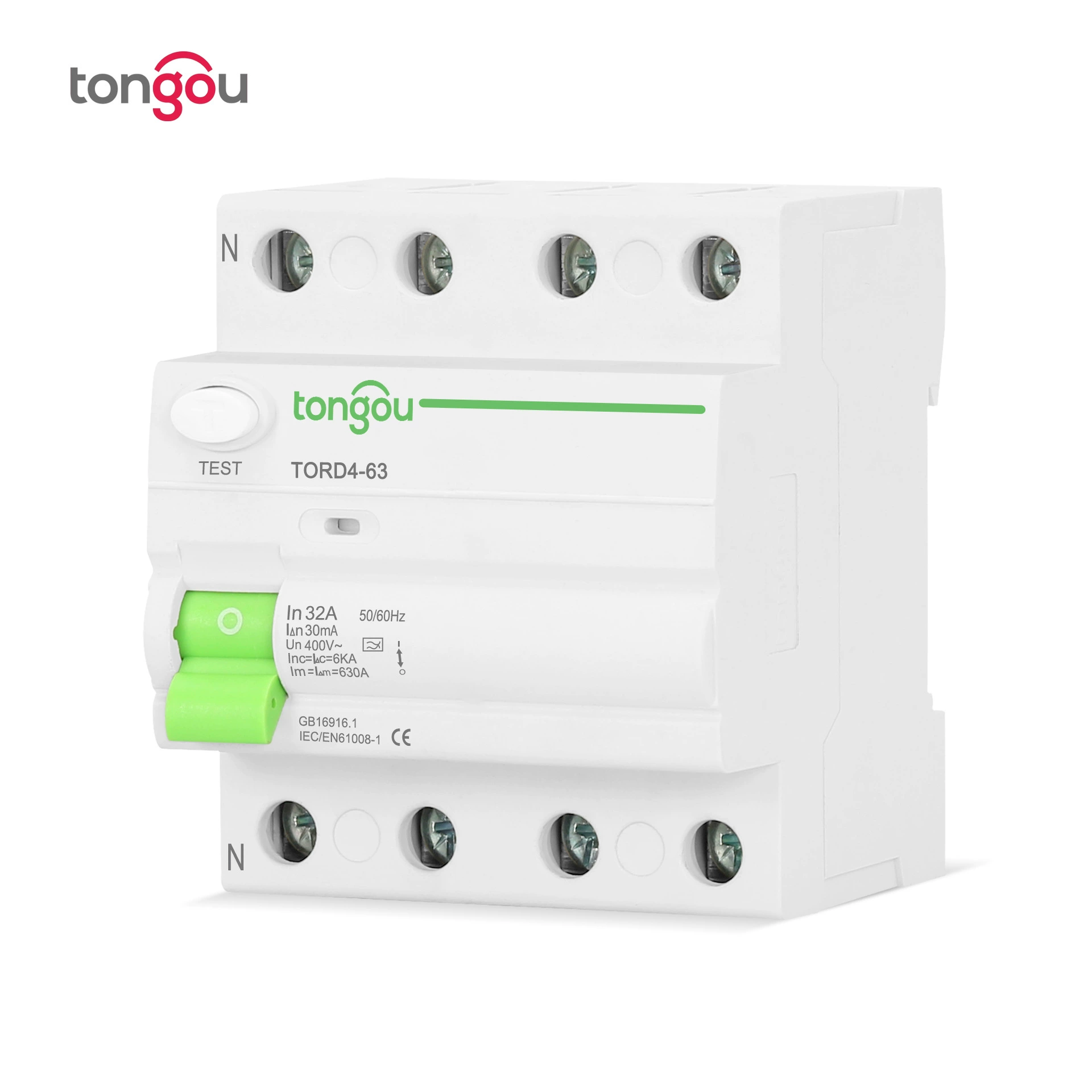 Type A leakage circuit breaker 4P63A leakage protection switch RCD remaining current mobile RCCB cross -border