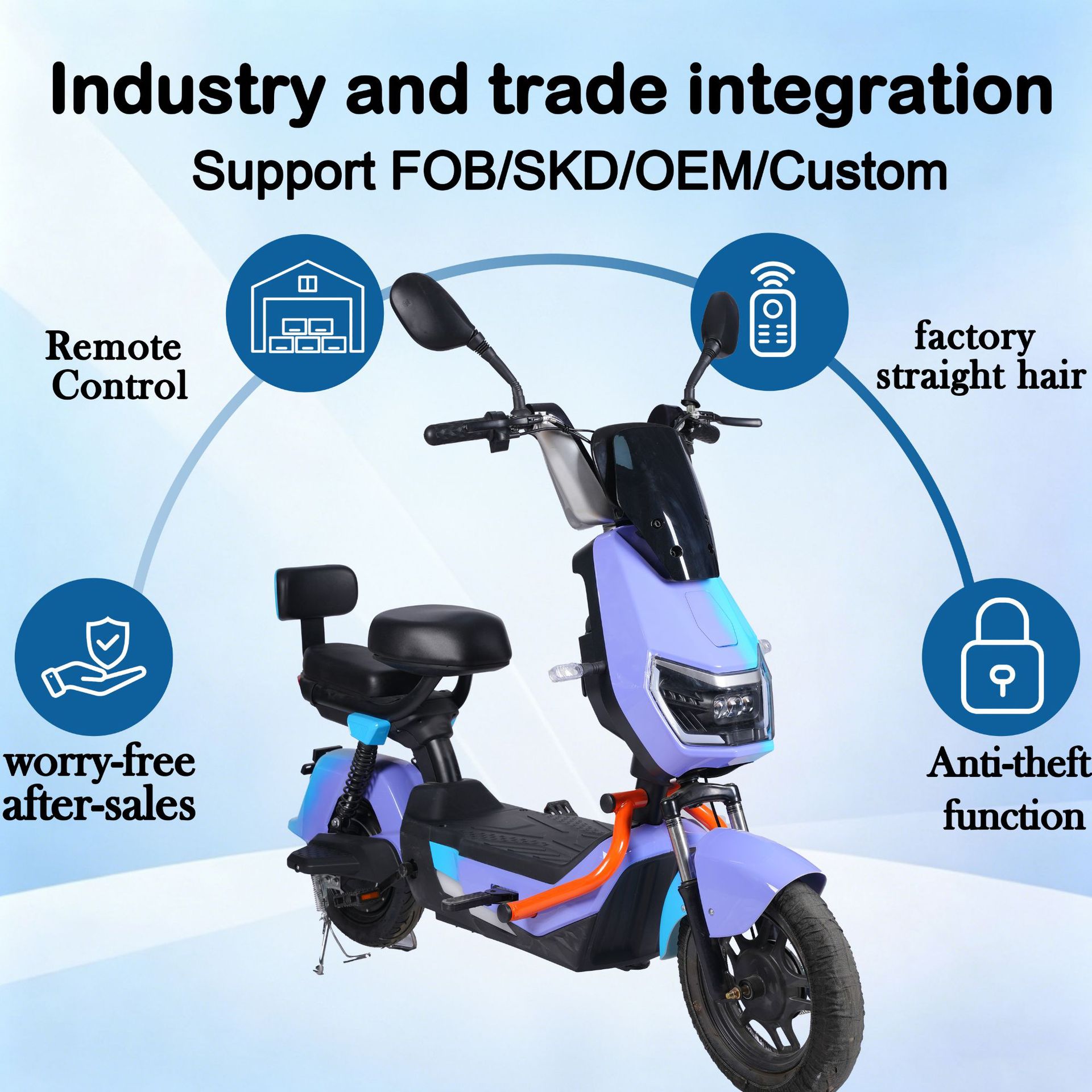 Foreign Trade Electric Bicycles, Two-Wheeled Electric Vehicles, Electric Motorcycles, 48V60V72V Electric Scooters, Mobility Vehicles