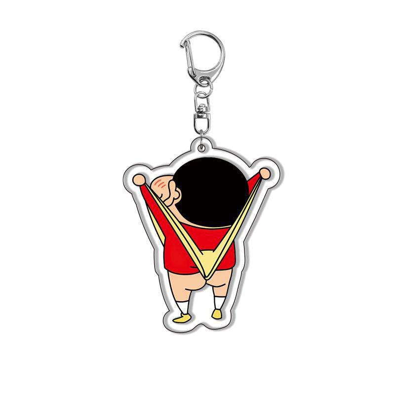 Crayon Shin-Chan Animación Periférico Nohara Shinsuke Xiaokui Xiaobai Nini Colgante de llavero de acrílico entre vientos