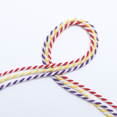 1mm 2本の綿ひも2mm 2色の綿ひも3mmちまきは、環境に配慮した吊り下げ綿ひもを生産することができる