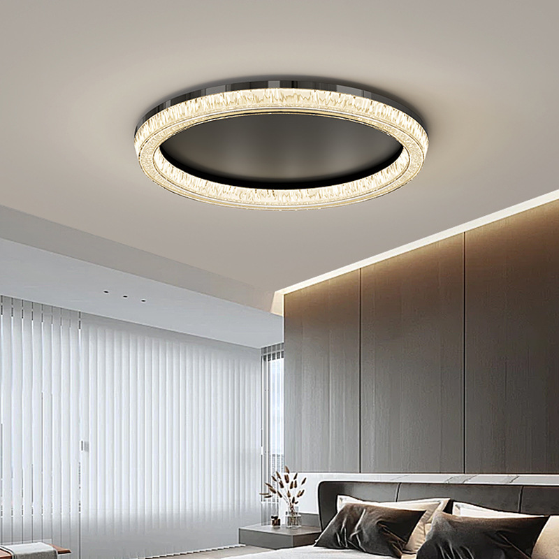 Lámpara de dormitorio minimalista italiana, lámpara de techo, diseño moderno y ligero de lujo, 2025 nueva lámpara de dormitorio principal