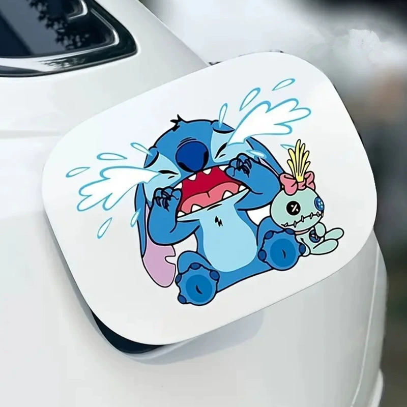 Персонализированные автомобильные наклейки с изображением Лило и Стича, креативное украшение, наклейки для электромобилей, мотоциклов и автомобилей