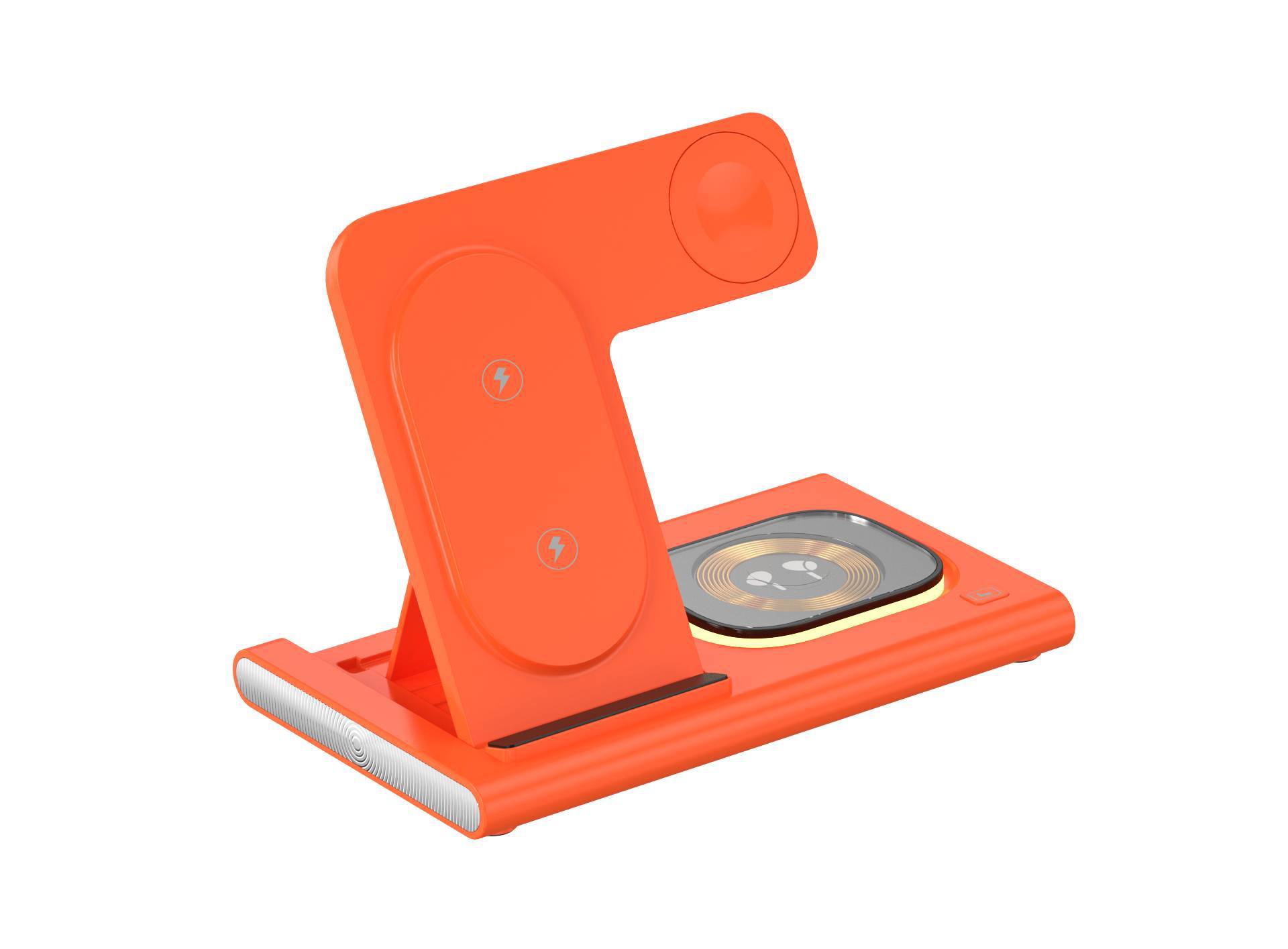 The new A80 folding 15W three in one wirele charger i uitable for Apple phone, headphone, watche, and night_voghion.com