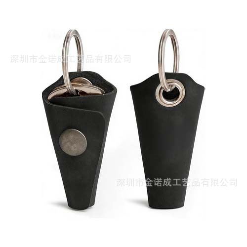 European and American Retro First-Layer Cowhide Key Case for Home and Car Keys, Integrated Pocket Key Storage Bag