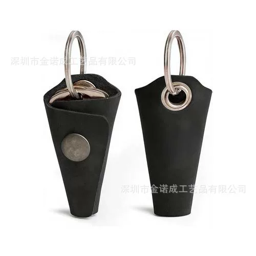 European and American Retro First-Layer Cowhide Key Case for Home and Car Keys, Integrated Pocket Key Storage Bag