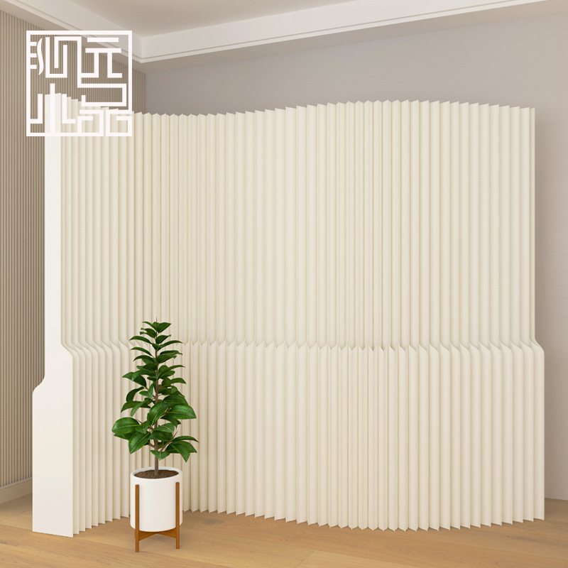 Paper Screen Partition for Living Room, Entrance, Office, Bedroom, Foldable Mobile Live Broadcast Room Background Wall, Multifunctional