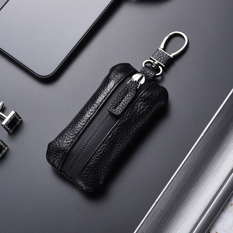 Business cross-border best-selling car key case for men, mini key holder, universal large-capacity coin purse with zipper for women