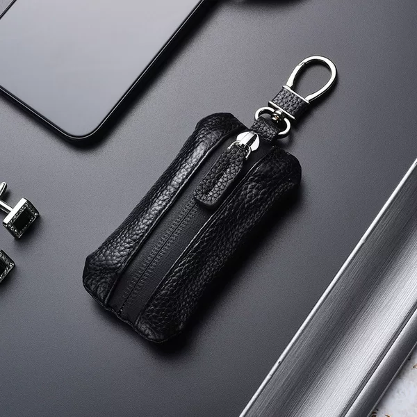 Business cross-border best-selling car key case for men, mini key holder, universal large-capacity coin purse with zipper for women