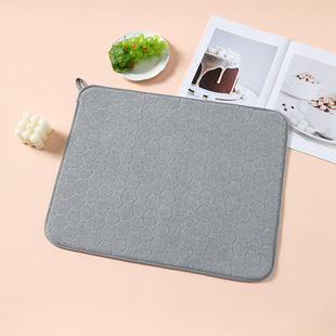 Square Simple Water Absorbent Quick Drying Mat Kitchenware Tableware Filter Mat Water Dispenser Coffee Machine Cabinet Non-slip Coaster