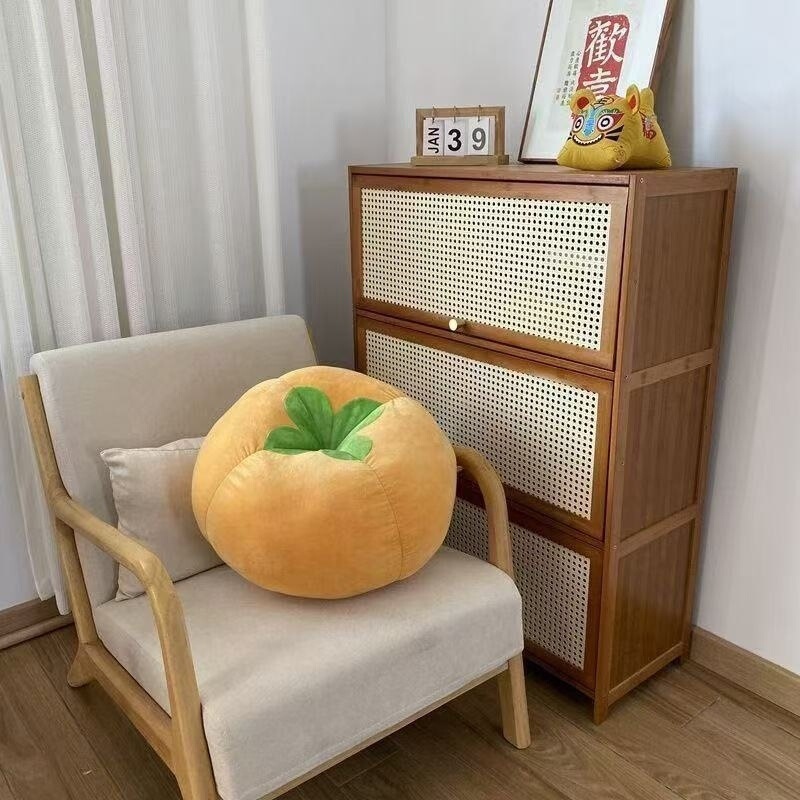 丸いトマト枕、出窓、畳、厚いお尻クッション、野菜、キノコ、柿クッション、家庭用|undefined