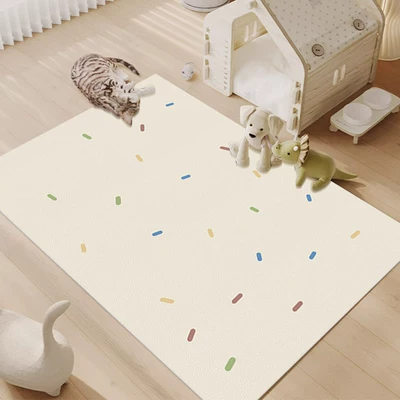 Pet Fence Mat, No-Wash Dirt-Resistant Wipeable Avtomobil döşəmə paspasları - colorful-needles-4060cm-35mm-wipe-clean