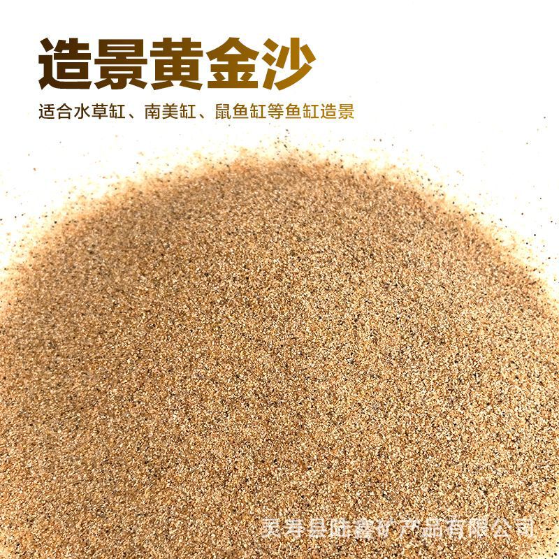 Gold sand fine yellow sand superfine stream sand bottom stone sand makeup sand fish tank grass tank golden South American small particles