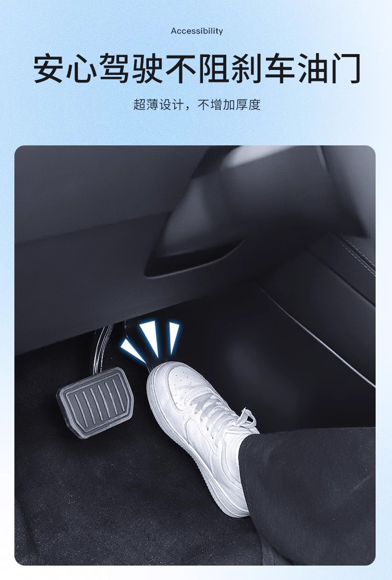 Suitable for Tesla's New Version of Model Y3/Yl, Striped Anti-Kick Pads on Both Sides of the Center Console, and Protective Panels on Both Sides of the Center Console