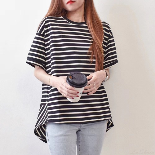 Women's Loose Casual Slimming Plus Size Unstructured Top Ins Trendy