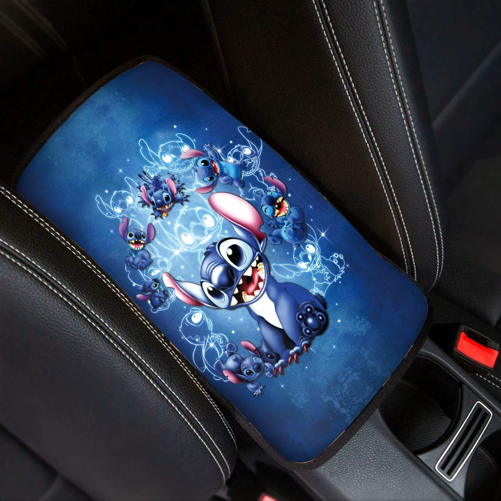 Амазонка 2024 Sticch принт с рисунком автомобильного сиденья подлокотник центральная консоль подлокотник чехол для печати