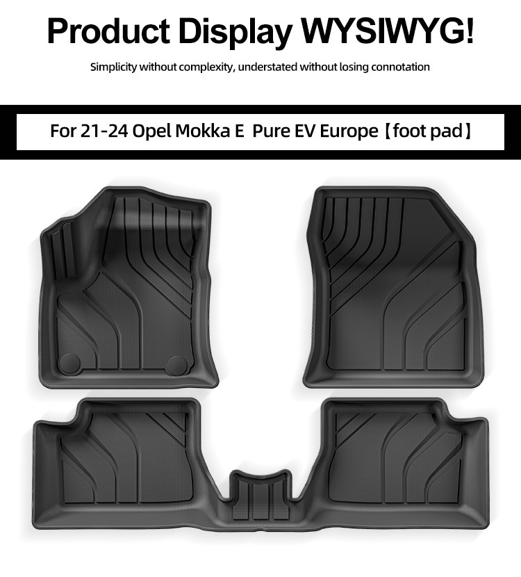 Car Floor Mats for 21-24 Opel Mokka E TPE