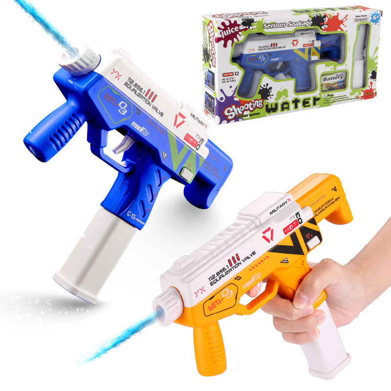 Juguete de pistola de agua eléctrico casual para niños de alta presión de rango fuerte de largo alcance pistola de agua lucha de agua juguete de agua al por mayor