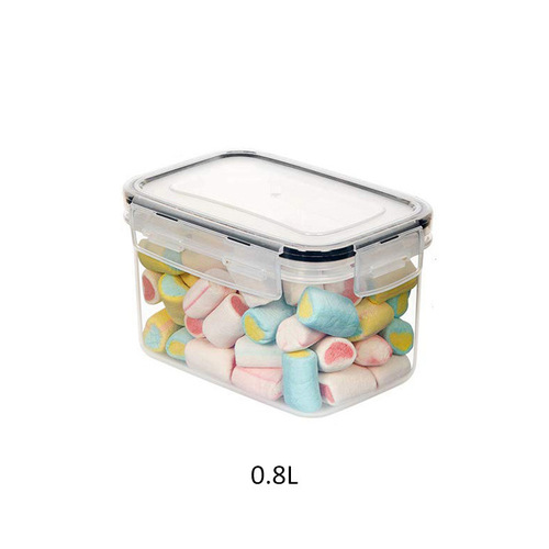 Bestselling PP food preservation jar with seal, refrigerator kitchen food can, grain and bean bucket snack storage container