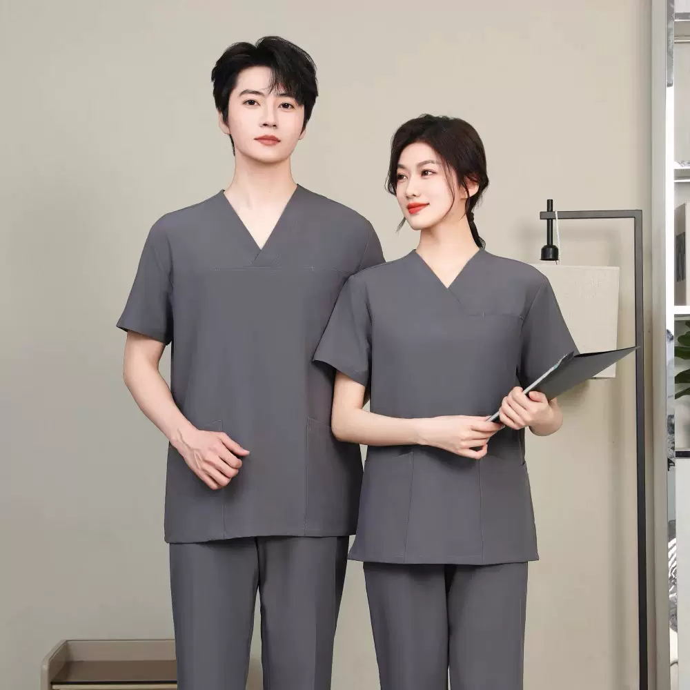洗手衣男弹力速干薄款高端口腔夏季医护人员女刷手服工作服手术衣