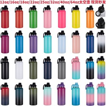 跨境专供304不锈钢太空壶户外骑行大容量运动提手壶便携式保温杯