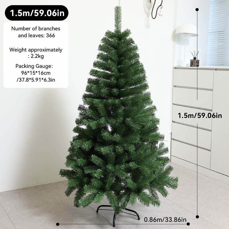 Transfronterizos PVC gran árbol de Navidad cifrado luminoso árbol de Navidad decoración decoración de Navidad al por mayor en stock