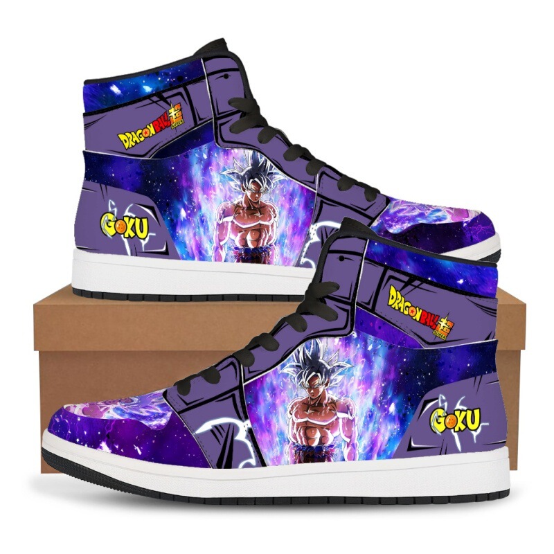Anime Huo Shadow Sports Leisure Board Shoes Shoes Distinctive DIY Printed High-top Basketball Shoes Single Shoes Set