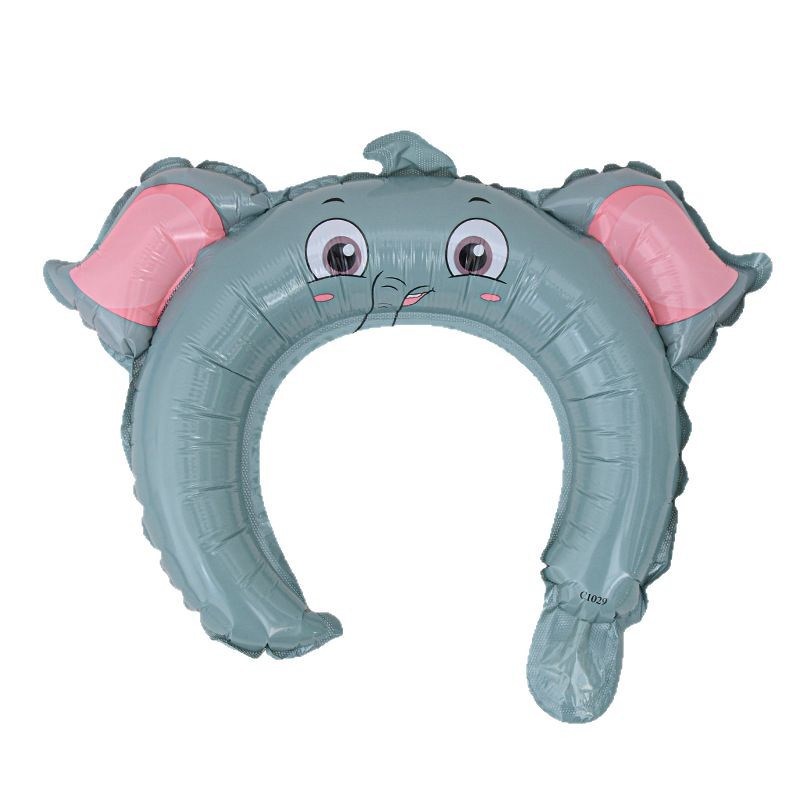 Globos inflables con forma de diadema para niños, famosos en Internet, regalos promocionales para escanear códigos QR, animales de dibujos animados, globos de aluminio para el Día Nacional