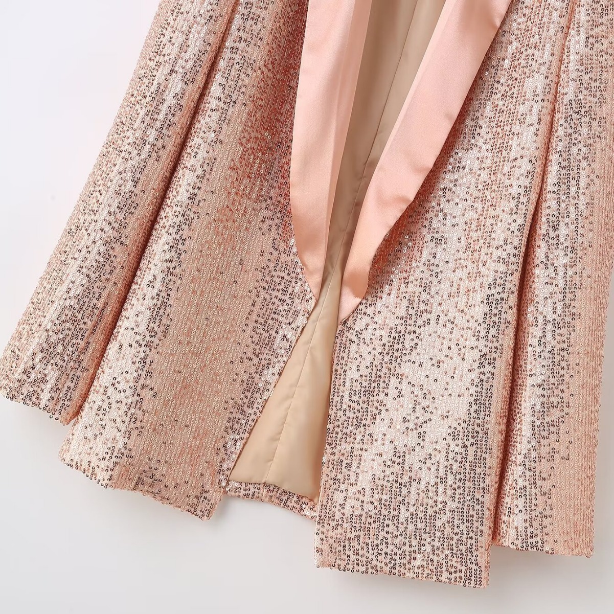 Abbigliamento donna 2024 Y2K autunno e inverno nuova giacca da abito ampia alla moda con paillettes_voghion.com