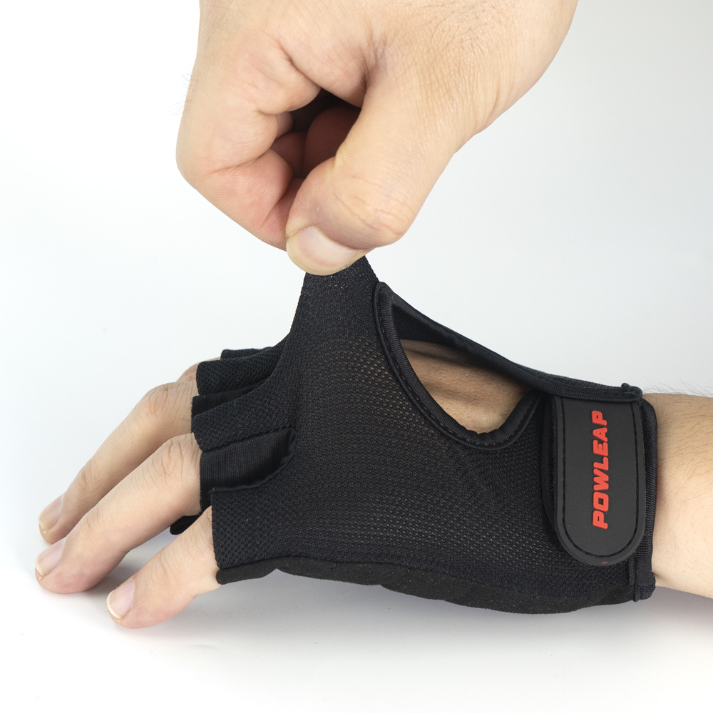 健身手套半指骑行男女哑铃瑜伽防滑透气登山运动薄款防晒半指手套