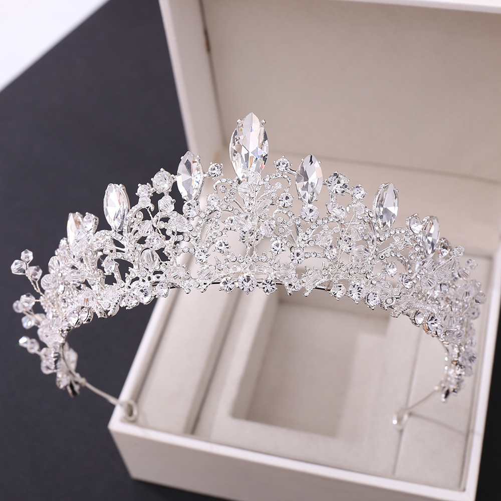 Sucré Couronne Alliage Incruster Strass Couronne 1 Pièce display picture 2