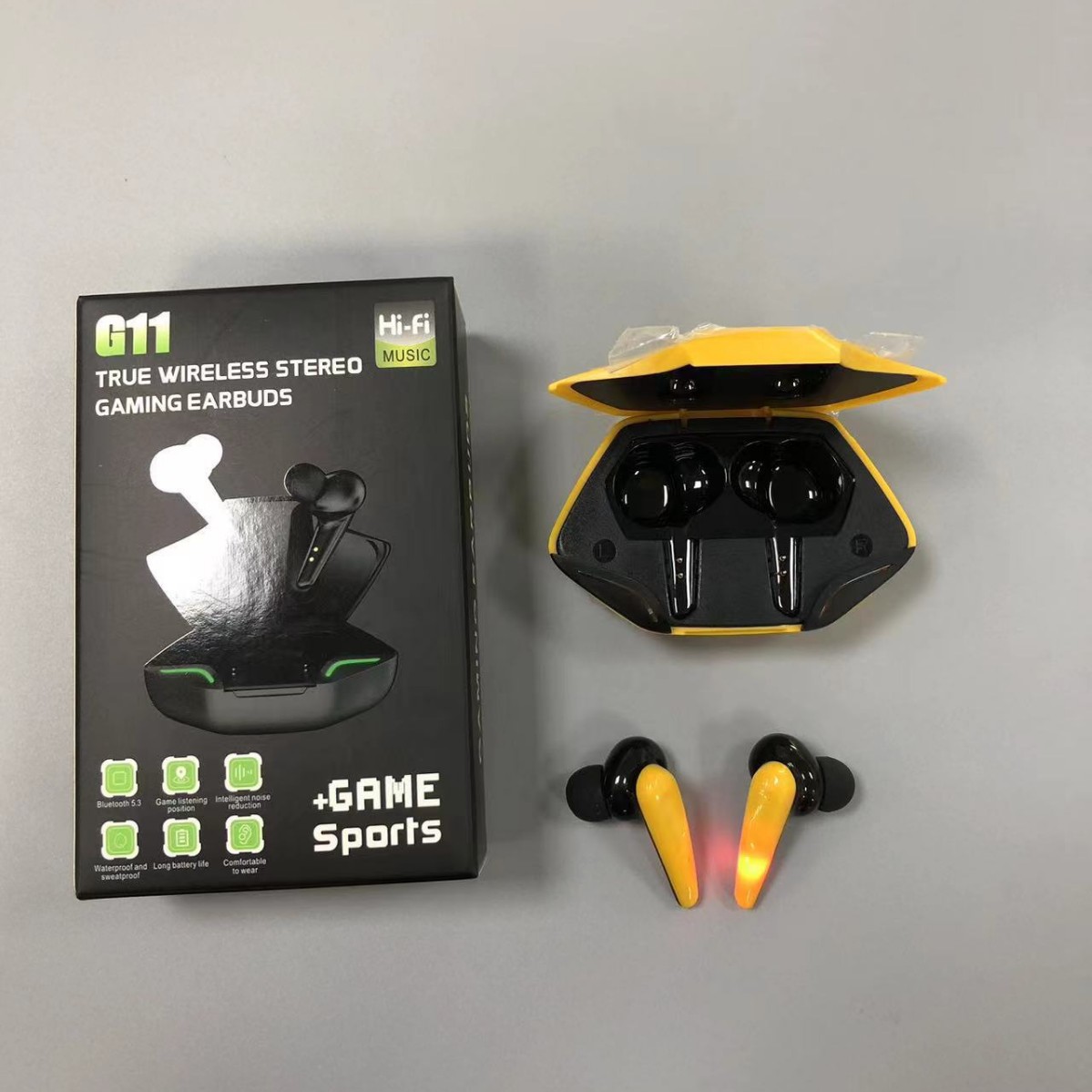 G11 X15Pro Bluetooth 5.2 qulaqlıq, toxunmatik idarəetmə, oyun üçün