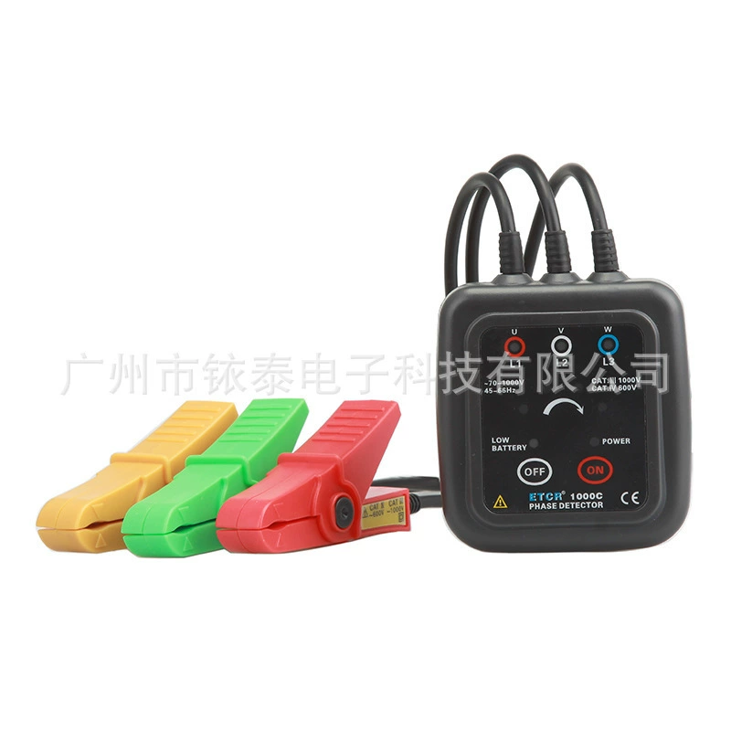 Yitai ETCR1000C низковольтный измеритель последовательности фаз бесконтактный мультиметр для определения последовательности фаз бесконтактный детектор фаз