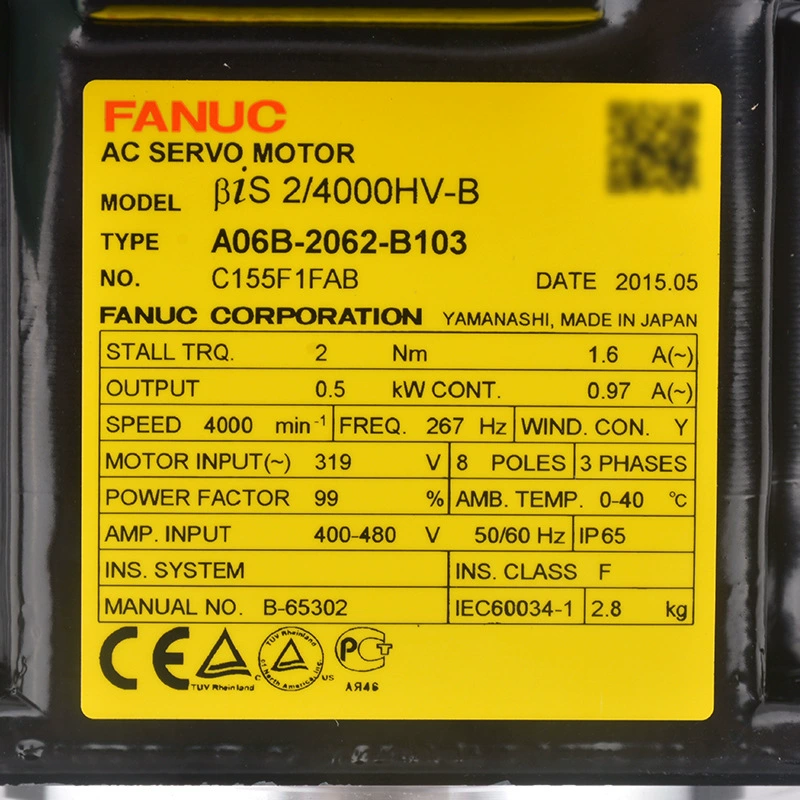 A06B-2062-B103 серводвигатель Fanuc оригинал новый, разборный, распродажа
