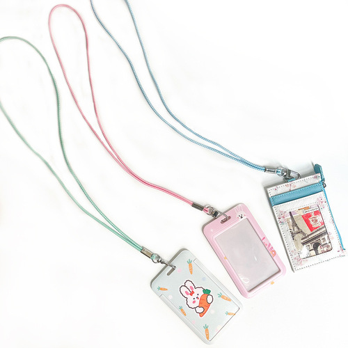 Simple mobile phone lanyard hanging neck Strong and durable high-end telescopic lanyard badge badge lanyard exhibition lanyard