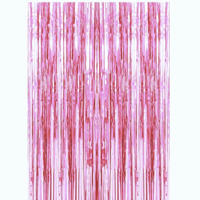 Cortina de Lluvia Decorativa de Plástico, Autoadhesiva, para Fiestas y Eventos