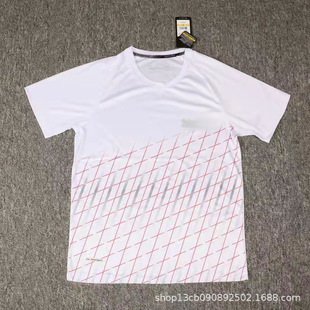 25 Summer Badminton Suit Competition Short-sleeved Men's and Women's Quick-drying Top Sweat-absorbing Training Suit Sportswear Group Buying Printing