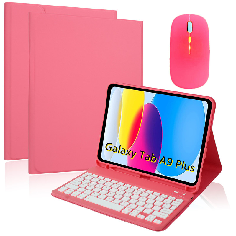 Suitable for Galaxy Tab A11+/A9 Plus 11inch Sm-X21 0 6 8 Bluetooth Keyboard Leather Case