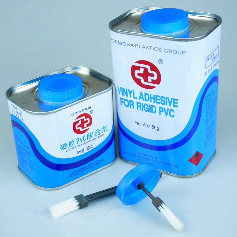 台塑华亚PVC供水胶直销 UPVC 管道粘合硬质塑胶大小桶下单送毛刷