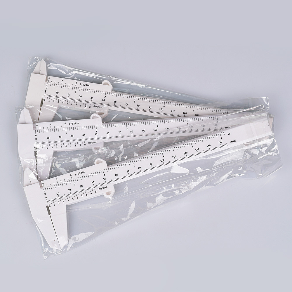Calibrador Vernier de plástico tatuaje bordado ceja regla ceja dibujo tarjeta pinza ceja dibujo artefacto fábrica ventas directas
