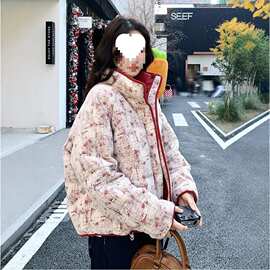 新品 红色小香风羽绒服女冬季高级感减龄漂亮洋气白鸭绒短外套流